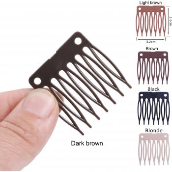 100pcs Black Wig Combs and Clips by Vogue Queen