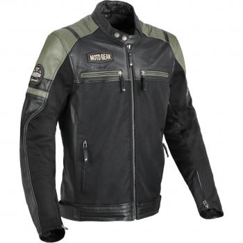 DIFI Memphis Giacca Moto Nero/Verde Taglia 50