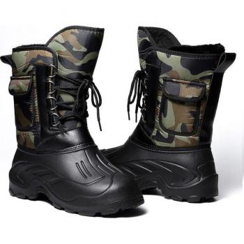 Fishing Wading Boots Waterproof Non-Slip Plus Velvet