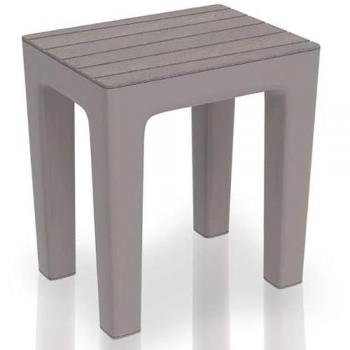 Sgabello Multiuso Effetto Legno Tortora 38x29x41,5 cm