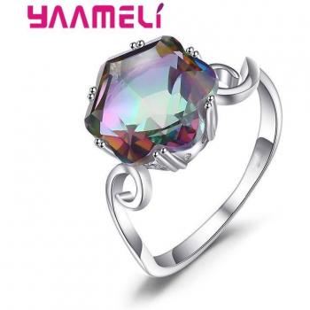Topaze Irisée Bague de Fête