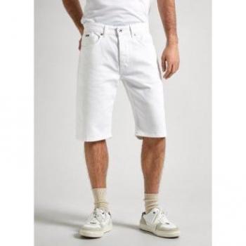 Denim Shorts Hombre Blanco Pepe Jeans