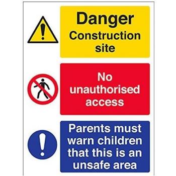 VSafety Must Warn Children Warning Sign