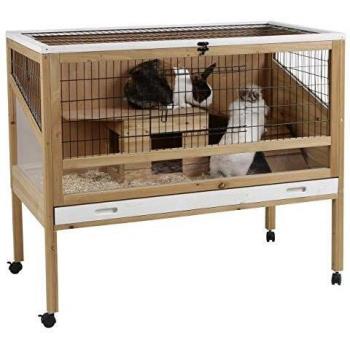 Kerbl Gabbia Animali Piccoli Interna Deluxe 115 x 60 x 92,5 cm in Legno