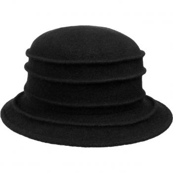 Mayser Stina One Size Women's Black Wool Hat