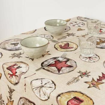 Nappe Enduite Noël Anticollant 100 × 140 cm – Mauré Wood