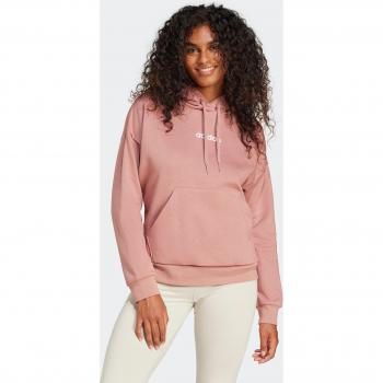 Adidas W LIN FL HD Kapuzensweatshirt für Damen, warm clay, Größe M