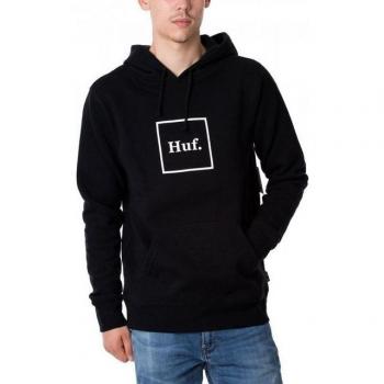 HUF Black Box Logo Hoodie for Men M