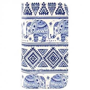 Cover Portafoglio Tribal Elefante per iPhone 5 / 5S / SE