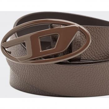 Ceinture cuir brut 4 cm Diesel marron