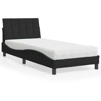 Hanko Mattress Bed 80x200 in Black Color