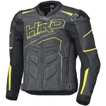 Veste moto Held Safer II en cuir noir‑jaune 58 Taille