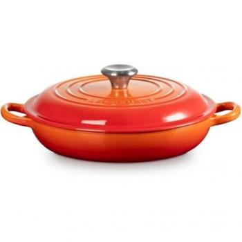 Le Creuset Signature Cast Iron 22cm Orange Shallow Casserole – 1.47 L