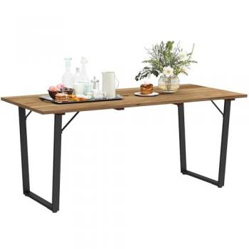 Balcony Wooden Table for 6 with 5cm Umbrella Hole