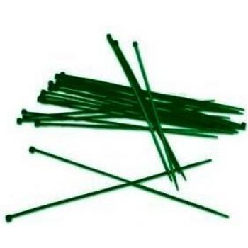 Mordere per Cavi in Plastica Verde con Chiusura a Morsetto da 200 x 4,6 mm