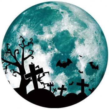 DIY Halloween Glow Moon Wall Sticker