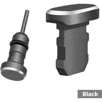 Conjunto de Carga de Metal + Protector de Puerto de Auriculares 3.5mm
