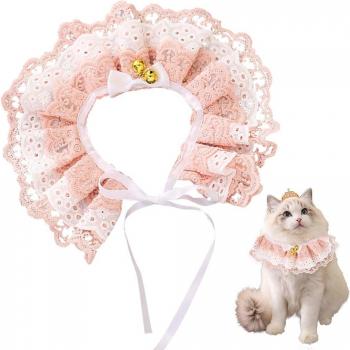Babero Elegante para Mascotas “Encaje Floral”