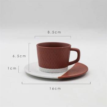Ceramic Milk Cup and Saucer for Tea Time