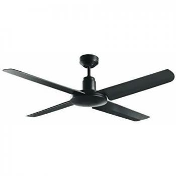 Ventilateur de plafond Nautilus Bayside en noir, 132 cm diamètre