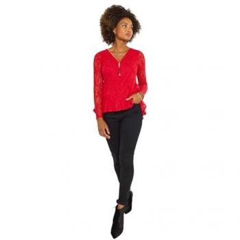 Blouse lisse et respirante Joe Browns – version rouge