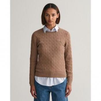 Gant Maglione Casual Maniche Lunghe 800100 Mole Brown XL