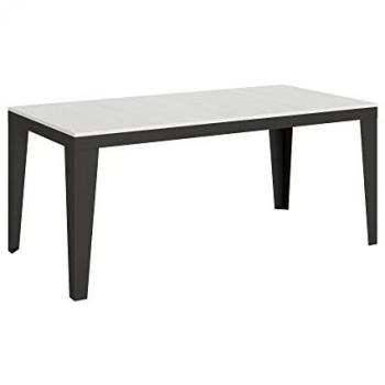 Mesa Extendida Fresno-Blanco Anthracita 90x180/284