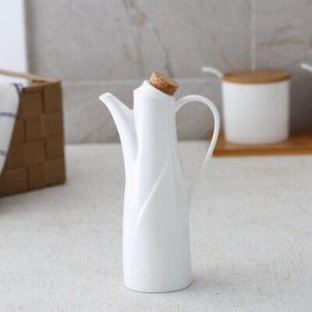 Ceramic Oil Cup and Vinegar Bottle Set