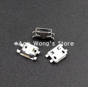 Conectores de Boca Plana Micro USB 5pin Hembra (10 Piezas)