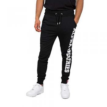 Alpha Industries Black Joggers with Big Letters Male XS