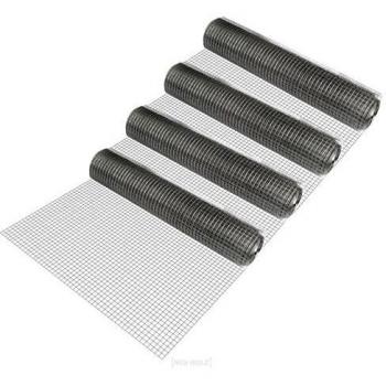 4 rollos de malla de alambre cuadrado 1 m x 25 m