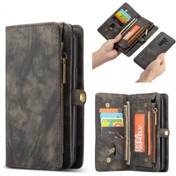 Custodia in Pelle KelaSip per Galaxy S9 Plus – 11 slot carte, 3 contanti, tasca zip