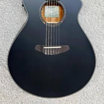 Breedlove Discovery S Concert Nylon CE | Satin Black Satin Black