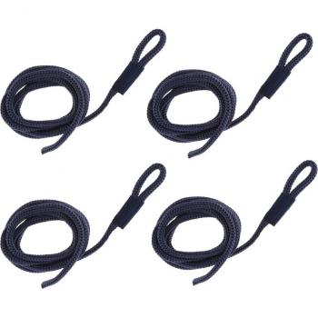 4 Pack of Double Braid Dock Lines for Boats (1/4 inch Diameter, 5FT Long)
