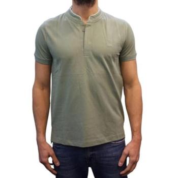 Polo Col Mao Cerruti 1881 Vert Jade Manches Courtes