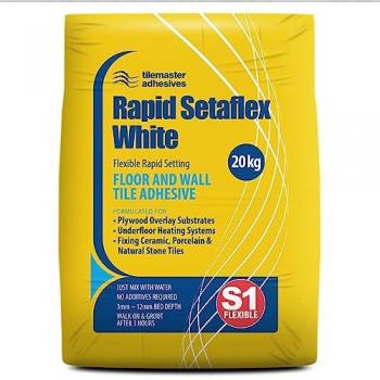 Rapid Set White Tile Adhesive 20kg