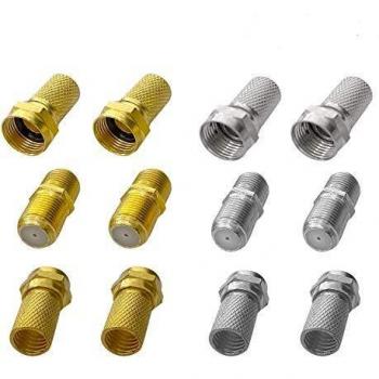 RG6 Satellite Cable Plug & Female Extension Pack – Yizerel