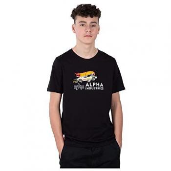 Alpha Industries Kinder T-Shirt Rodger Dodger Gr. 16 schwarz