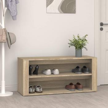 Zapatero Sonoma Roble 100x35x45 cm Madera multicapa