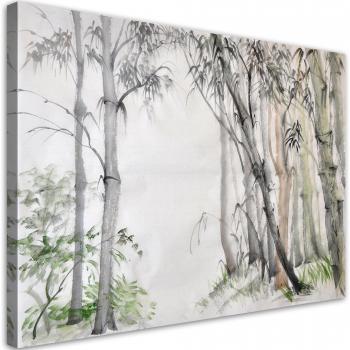 Bosque Urbano Gris en Tela 60x40