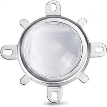 Kit abat-jour en verre optique LED 44mm 60/120 degrés + réflecteur 50mm + support fixe pour LED COB