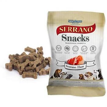 MEDITERRANEAN NATURAL Snacks Serrano Jamón para Perros, 100 gr (Pack of 1)
