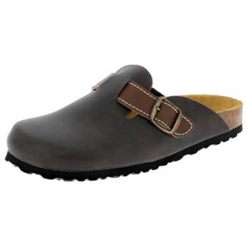 Lico Herren Bioline Clogs Pantolette Braun