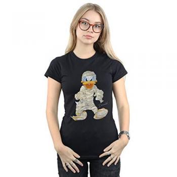 Black Mummy Donald Duck Cotton T-Shirt for Her