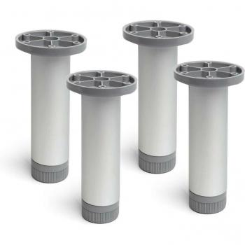 Aluminium‑Bein “Rund & Robust” – matt eloxiert