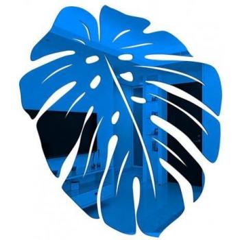 Self-Adhesive 3D Leaf Mirror Wall Decal