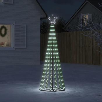Christmas Tree Light Cone with 275 LED Lights, Cold White, 180 cm, vidaXL