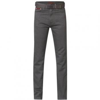 Pantalón de Cuero Duke London 36S Marrón con Talla de Cinturón