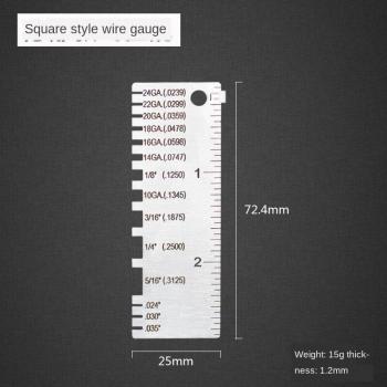 Stahlwerkzeug: Runddrahtmesser 0–36 AWG