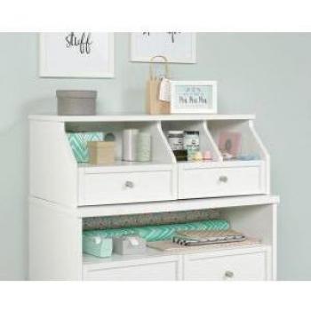 White Tech Office Hutch Organizer